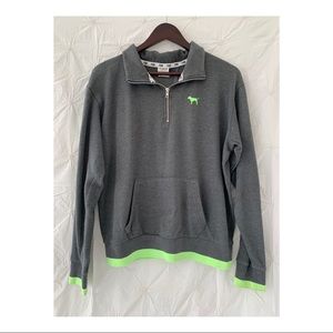 PINK Quarter Zip Pullover Hoodie